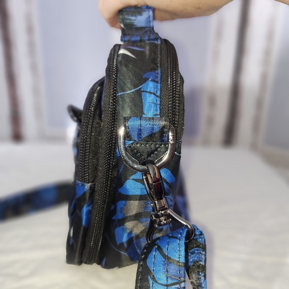 Lug Scoop Convertible Satchel, Crossbody, Wallet & Shoulder Bag, Botanical Black - Picture 2 of 6